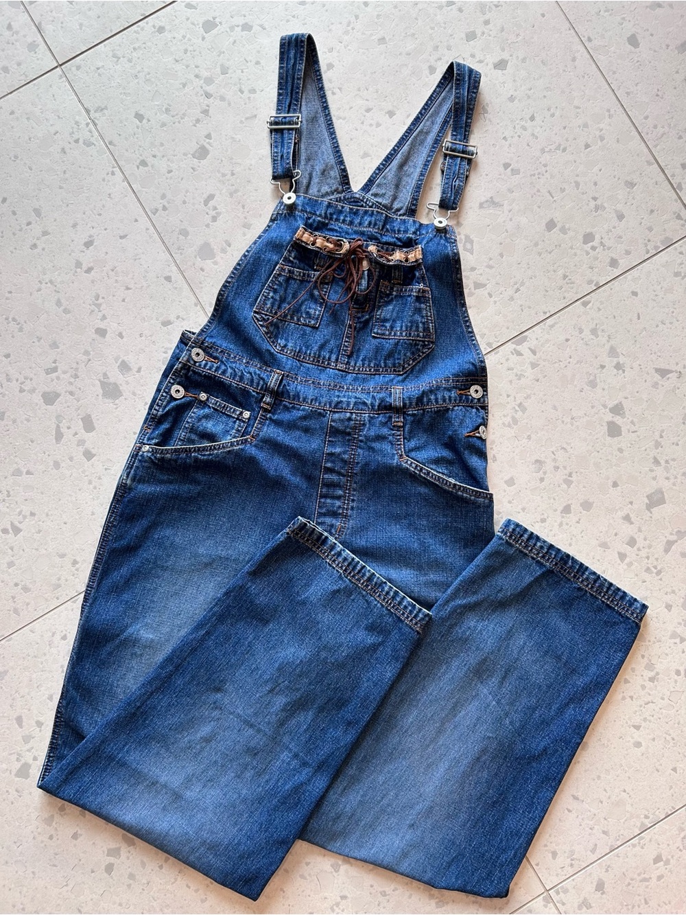 Vintage 90s Y2K L.A. Blues Dark Wash Denim Overalls - Size Medium